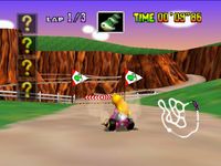 une photo d'Ã©cran de Mario Kart 64 sur Nintendo 64